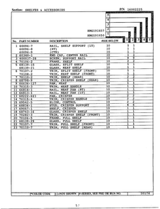 Shelves And Accessories Page 2 Diagram and Parts List for 191457  Admiral Refrigerator