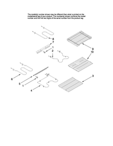 Rack And Element Parts Diagram and Parts List for JER8895BAS12  Jenn-Air Range