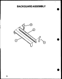Part Location Diagram of 0057317 Whirlpool Backguard frame