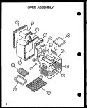OVEN ASSY Diagram and Parts List for RST308UL P1130723N L Amana Range