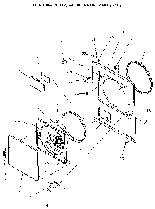 Loading Door And Seals Diagram and Parts List for NG8839W53931  Speed Queen Dryer