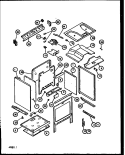 Page 1 Diagram and Parts List for RST378UW P1141203N W Amana Range