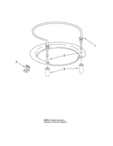 Heater Parts Diagram and Parts List for MDB6709AWB1  Maytag Dishwasher