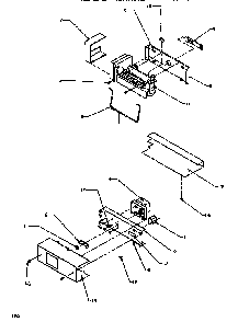 Icemaker Diagram and Parts List for SSD522NBW-P1181001WW  Amana Refrigerator