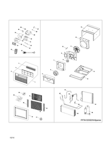Recommended Spare Parts Diagram and Parts List for CAW12EHQ23  Crosley Air Conditioner