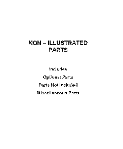Optional parts (not included) Diagram and Parts List for MDB7979SHZ1  Maytag Dishwasher