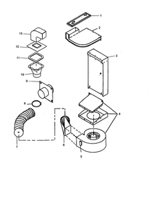 Ventilation Diagram and Parts List for AGDS901E P1131829NE Amana Range