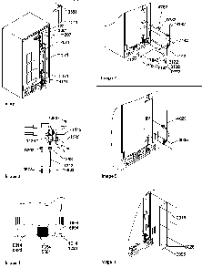 Cabinet Back Diagram and Parts List for SRD522TW-P1313301WW  Amana Refrigerator