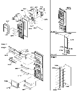 Refrigerator Door Diagram and Parts List for SRDE27S3W-P1190602WW  Amana Refrigerator