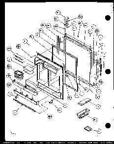 Refrigerator Door Diagram and Parts List for 86065E-P1125514WE  Amana Refrigerator