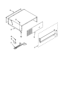 Top Grille And Unit Cover Parts Diagram and Parts List for JS42SEDUDB01  Jenn-Air Refrigerator