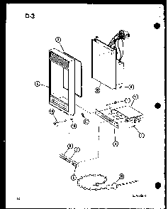 Timer Diagram and Parts List for RRL-10C P75534-1M Amana Microwave