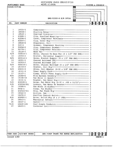 System And Chassis Page 2 Diagram and Parts List for 933090A  Admiral Dehumidifier