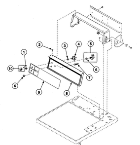 Control Assy Diagram and Parts List for SDG309QF  Speed Queen Dryer