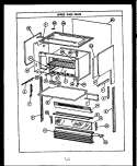 UPPER OVEN PARTS Diagram and Parts List for RSD363  Caloric Range