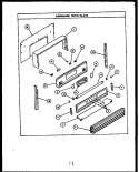 BACKGUARD PARTS - GLASS Diagram and Parts List for RSD363  Caloric Range