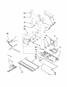 Unit Parts Diagram and Parts List for G32526PEKS4  Maytag Refrigerator