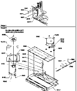 Machine Compartment Diagram and Parts List for TX21VL-P1301804WL  Amana Refrigerator
