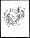 CABINET ASSY FOR LOWER OVEN Diagram and Parts List for RKD394  Caloric Microwave Oven Combo