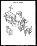 MICROWAVE OVEN COMPONENTS Diagram and Parts List for RKD394  Caloric Microwave Oven Combo