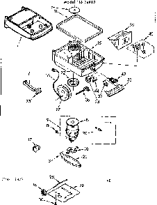 Base Assembly Diagram and Parts List for 11624602  Kenmore Canister Vacuum