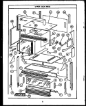 UPPER OVEN PARTS Diagram and Parts List for RKD395  Caloric Microwave Oven Combo
