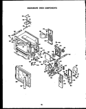 MICROWAVE OVEN COMPONENTS Diagram and Parts List for RKD395  Caloric Microwave Oven Combo