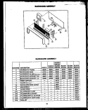 BACKGUARD ASSY Diagram and Parts List for RLD339  Amana Range