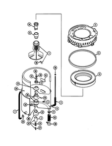 Part Location Diagram of 054867 Whirlpool SPLIT LOCK WASHER, 5/16