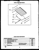 UPPER OVEN COMPONENTS Diagram and Parts List for RMD399  Caloric Range