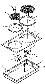 Section 7 Diagram and Parts List for CC8-P8591904S  Amana Cooktop