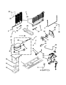 Unit Parts Diagram and Parts List for MFW2055DRM00  Maytag Refrigerator