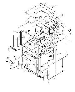 Cabinet Diagram and Parts List for AOR27DE-P1132341NE  Amana Microwave