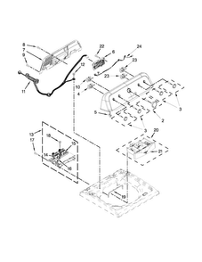 Part Location Diagram of W10579238 Whirlpool HARNS-WIRE