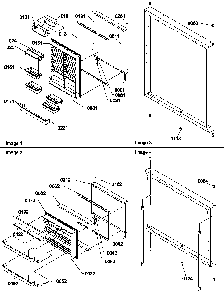 Door Assemblies Diagram and Parts List for BR22S6E-P1196706WE  Amana Refrigerator