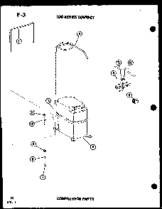 100 Series Compact Diagram and Parts List for 113-3HEW P67231-20R Amana Air Conditioner