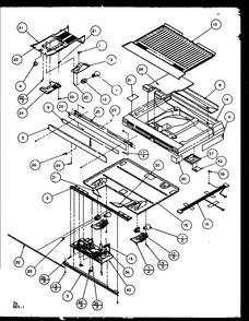 Divider Block Diagram and Parts List for TG18RBL-P1158302WL  Amana Refrigerator