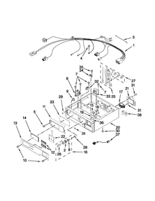 Control Panel And Separator Parts Diagram and Parts List for MLE24PNAGW2  Maytag Dryer
