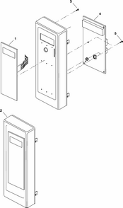 Timer And Escutcheon Diagram and Parts List for URCS511A-P1330226M  Amana Microwave