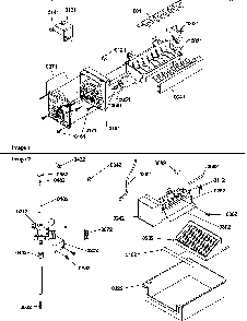 Ice Maker Parts And Add On Ice Maker Kit Diagram and Parts List for SG19SW-P1193702WW  Amana Refrigerator
