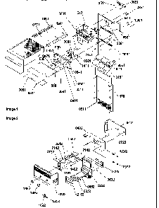 Ice Maker/control Assy Diagram and Parts List for SRD522TW-P1313301WW  Amana Refrigerator