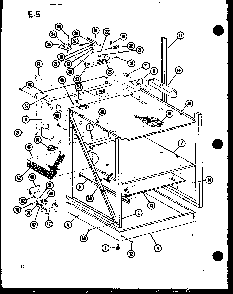 Section 1 Diagram and Parts List for RCC-6-P85318-2S  Amana Microwave