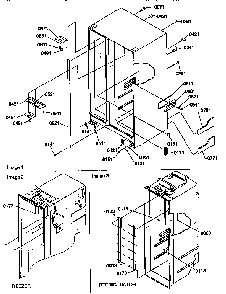 Cabinet Diagram and Parts List for 57089-P1190814WE  Amana Refrigerator