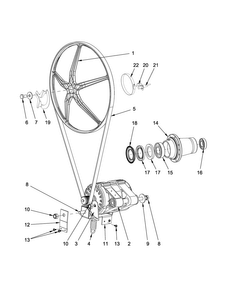 Drive Parts Diagram and Parts List for MXR30PDATS  Maytag Washer
