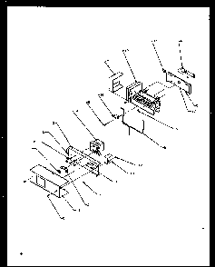 Ice Maker Diagram and Parts List for SXD22NW-P1162405WW  Amana Refrigerator