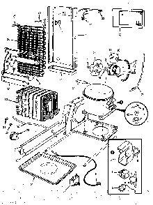 Refrigerator/unit Compartment & System Diagram and Parts List for JRS202B M7N05A Jenn-Air Refrigerator