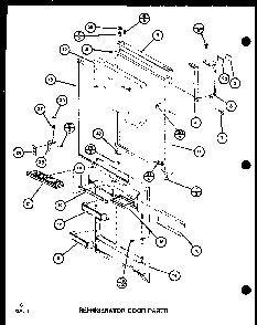 Refrigerator Door Parts Diagram and Parts List for TLI20G-P76512-27W  Amana Refrigerator