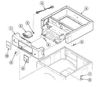 Wrapper Assy Diagram and Parts List for SWFF71QN3050  Speed Queen Washer