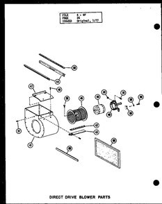 Direct Drive Blower Parts 2 Diagram and Parts List for GH-80DE P96380-2F Amana Furnace