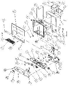 Ice And Water Cavity Diagram and Parts List for 36761-P1135802W  Amana Refrigerator